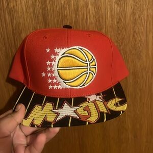 It’s red and it’s a snapback